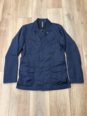 🌟ELIE TAHARI🌟 MENS UTILITY 4 FIELD BLAZER JACKET NAVY SZ M